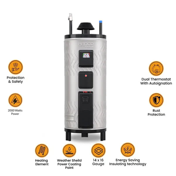 HANCO:20-GL Deluxe Hybrid Electric + Gas Storage Geyser ( 14x16 Gauge )