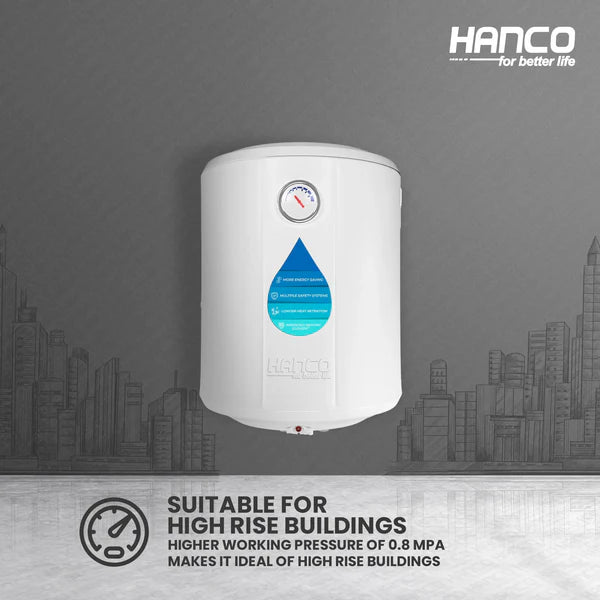 HANCO:Semi Instant Electric Water Heater - 60 Liters Body Size - Smart Electric Geyser