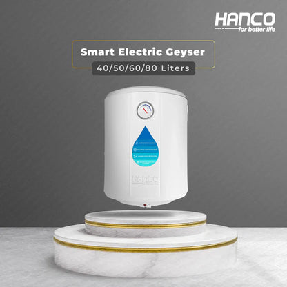 HANCO:Semi Instant Electric Water Heater - 60 Liters Body Size - Smart Electric Geyser