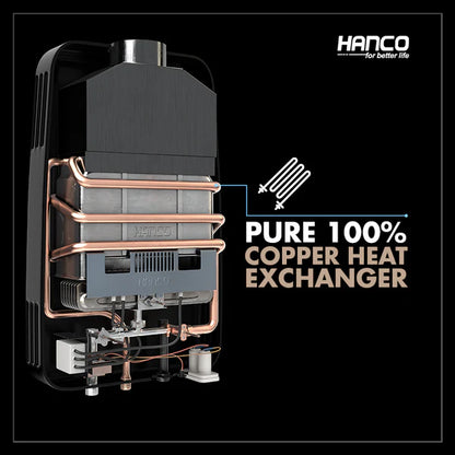 HANCO:Hanco 7 Liters Instant Water Heater - Model 710IN Dual Ignition - Gas Geyser ( Website Exclusive Model- Limited Stock)