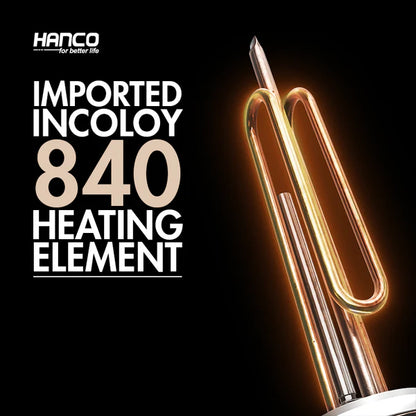 HANCO:Semi Instant Electric Water Heater Solar Compatible - 40 Liters Body Size - Smart Electric Geyser
